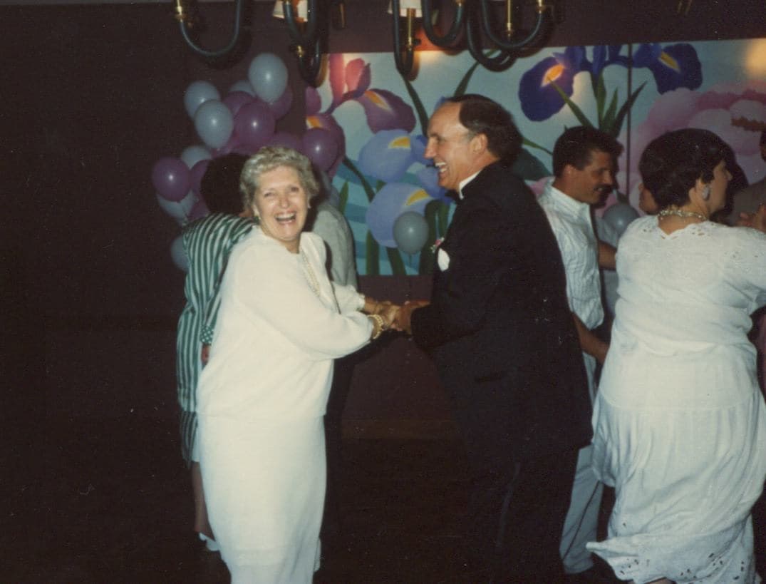 Eugene with grandchildren